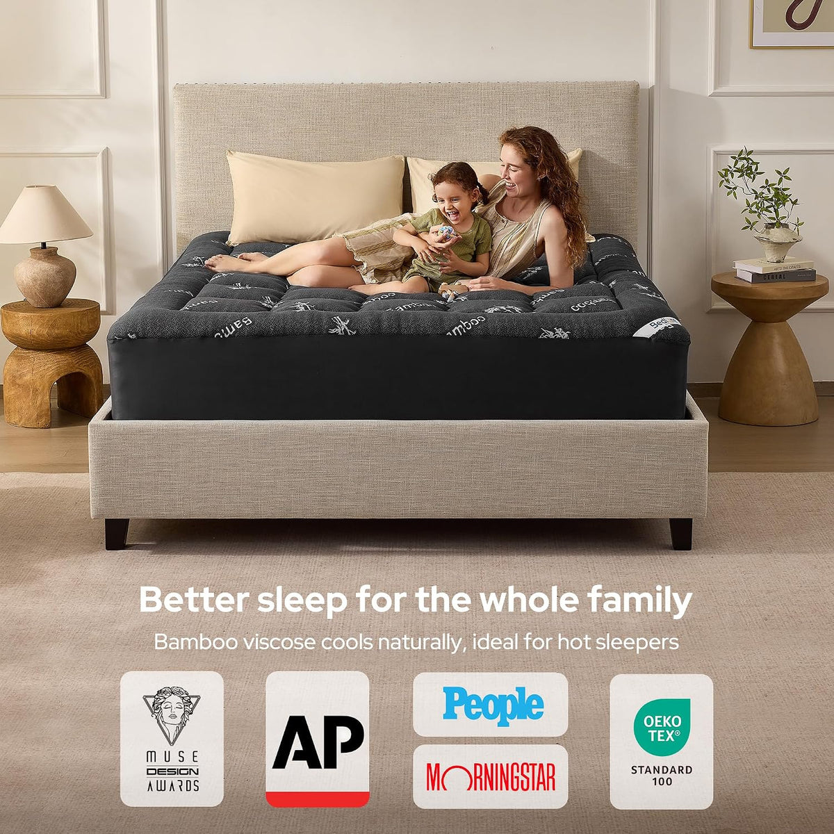 Twin Mattress Topper, Thick Soft Pillow Top Bed Topper
