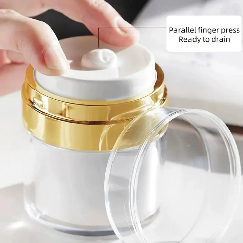 15/30/50Ml Empty Airless Pump Jar Refillable Cream Jar Vacuum Bottle Portable Cream and Lotion Cosmetic Container with Pump