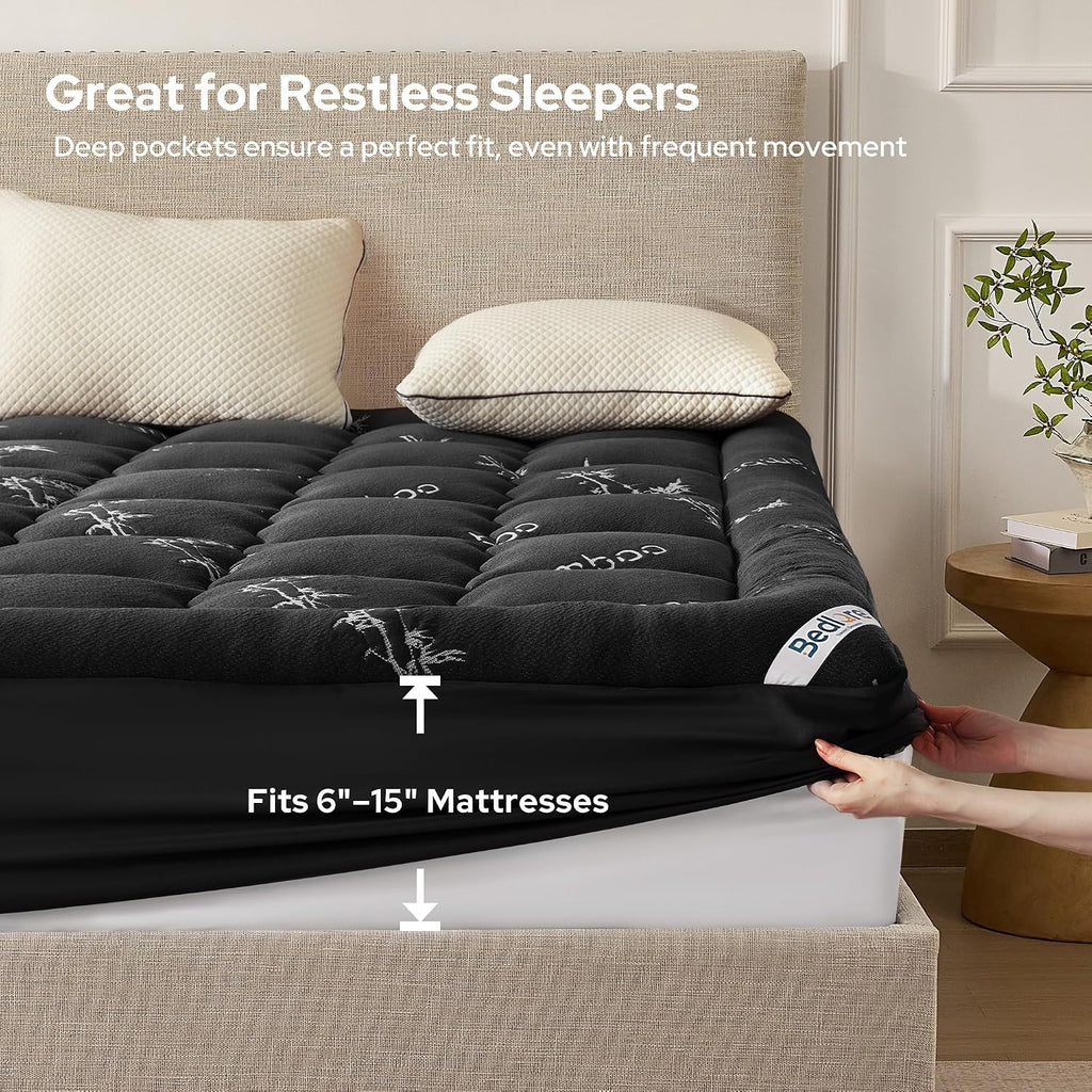 Twin Mattress Topper, Thick Soft Pillow Top Bed Topper