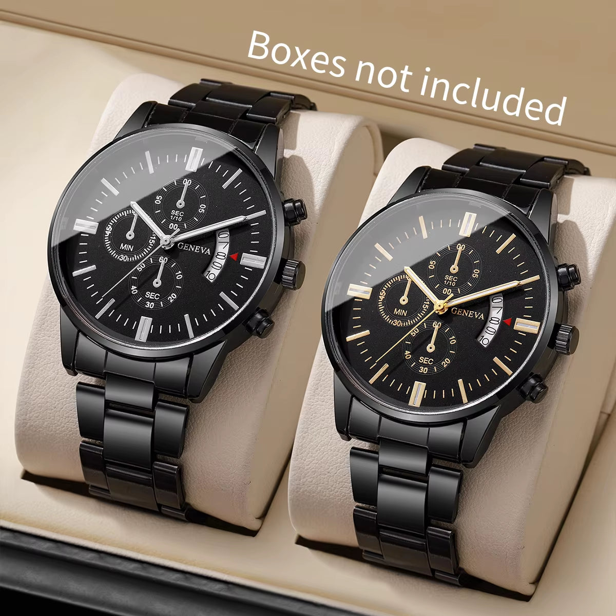 1/2/3/4PCS Fashion Men Business Watches Luxury Calendar Quartz Watch for Man Clock Montre Homme（Without Box）