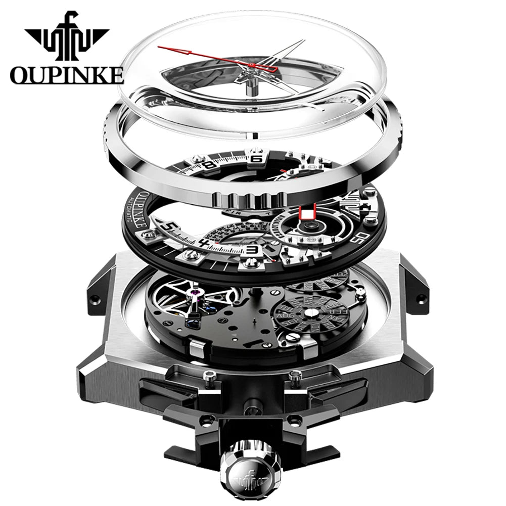 3266 Luxury Man Watch Skeleton Automatic Mechanical Wrist Watch for Men Italian Designer Collaboration Men'S Watches NEW