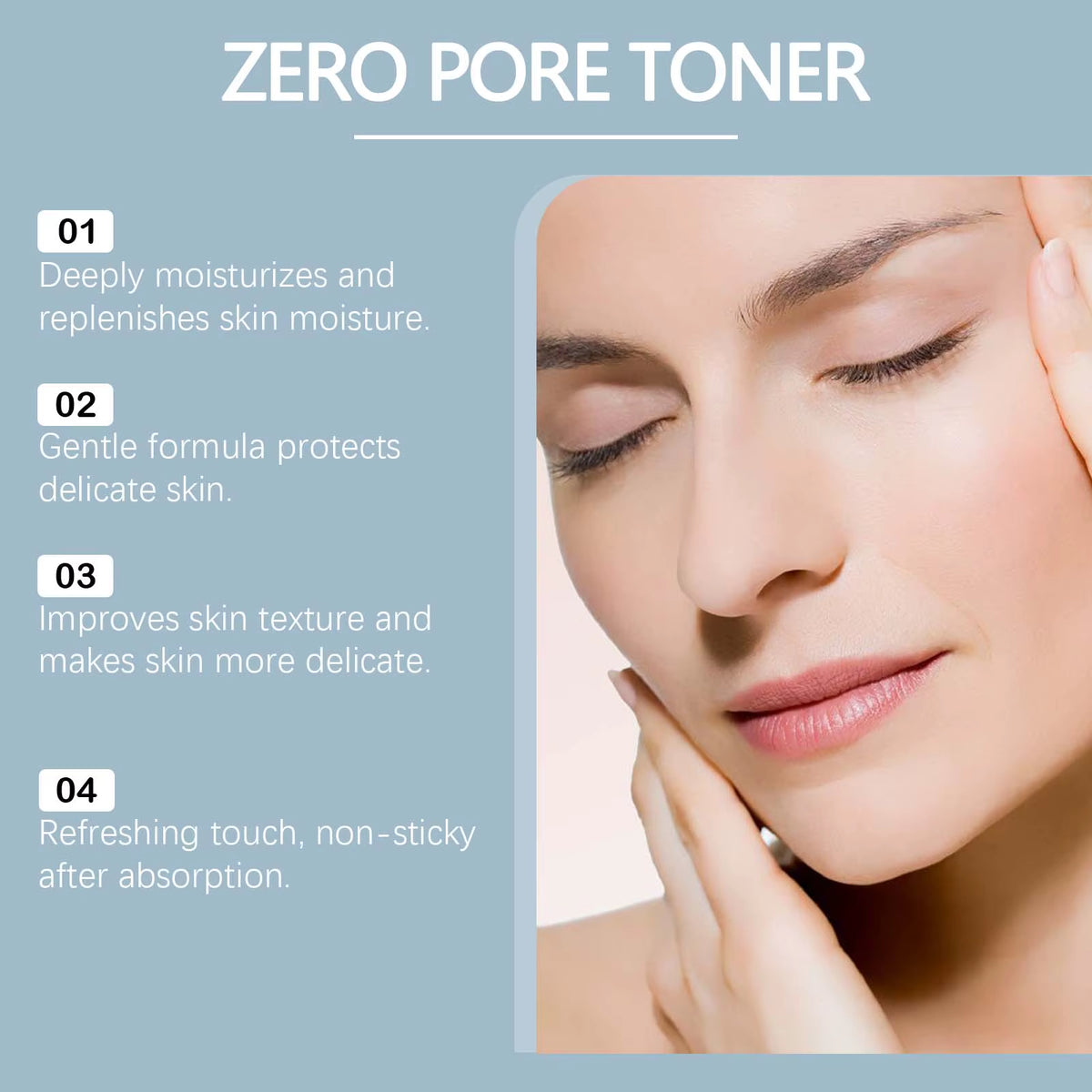 Exfoliating Hydrating Toner Moisturizing Smoothing Brighten Skin Pore Refining Improve Dry Skin Zero Pore Toner Soothing Formula