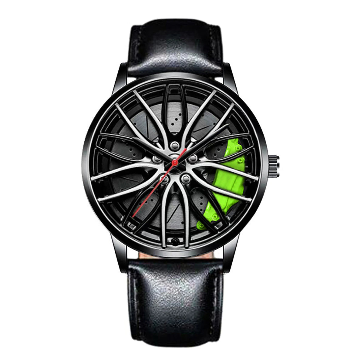 Business Luxury Quartz Watch Car Sport Rim Automatic Movement round Dial Clock Watches Machinery Men Sport Watch