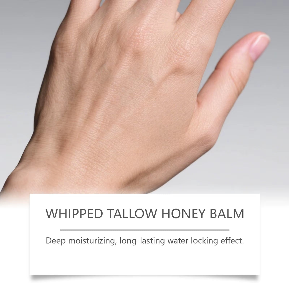 Copper Peptides Beef Tallow Honey Moisturizer Cream Brightening Rejuvenation Skin Non-Greasy Deep Hydration Whipped Tallow Balm