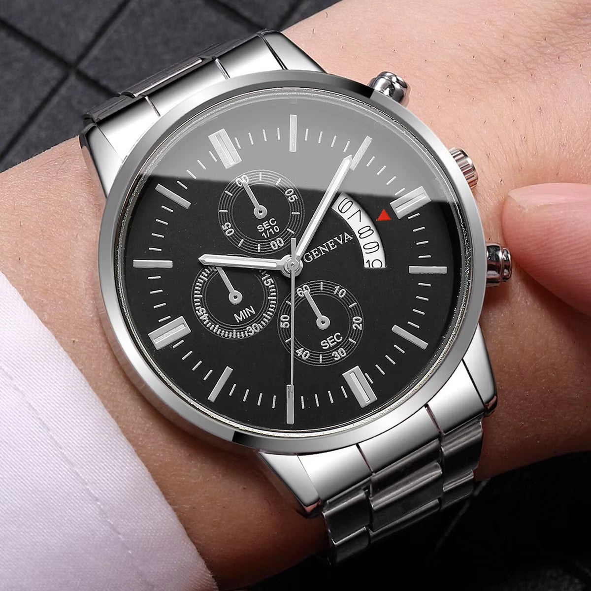 1/2/3/4PCS Fashion Men Business Watches Luxury Calendar Quartz Watch for Man Clock Montre Homme（Without Box）
