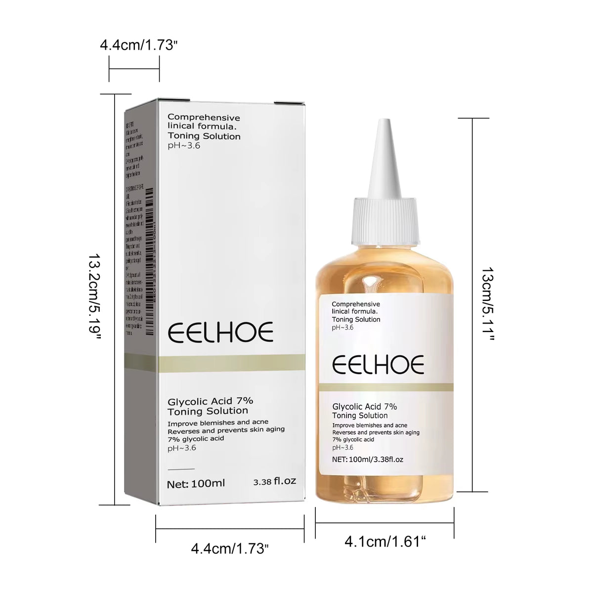 Glycolic Acid 7% Toning Solution Exfoliating Toner Pore Minimizer Skin Smoothing Brightening Even Tone Daily Facial Skincare