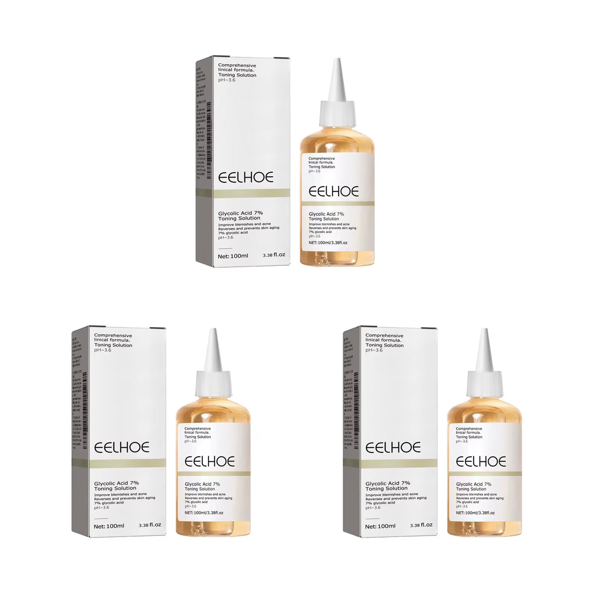 Glycolic Acid 7% Toning Solution Exfoliating Toner Pore Minimizer Skin Smoothing Brightening Even Tone Daily Facial Skincare