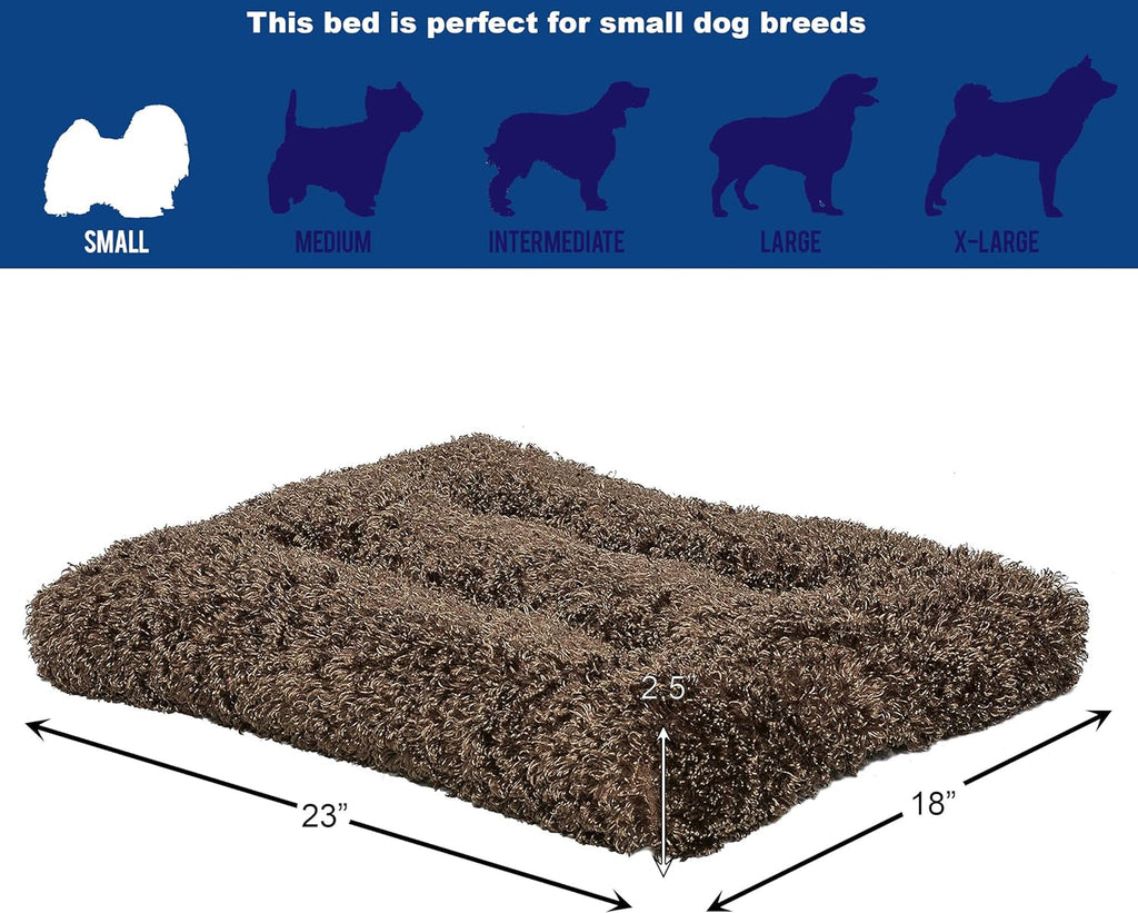 Quiettime Deluxe Coco Chic Pet Bed - Ultra-Soft, Overstuffed, Machine Washable, Designed for 24-Inch Crates