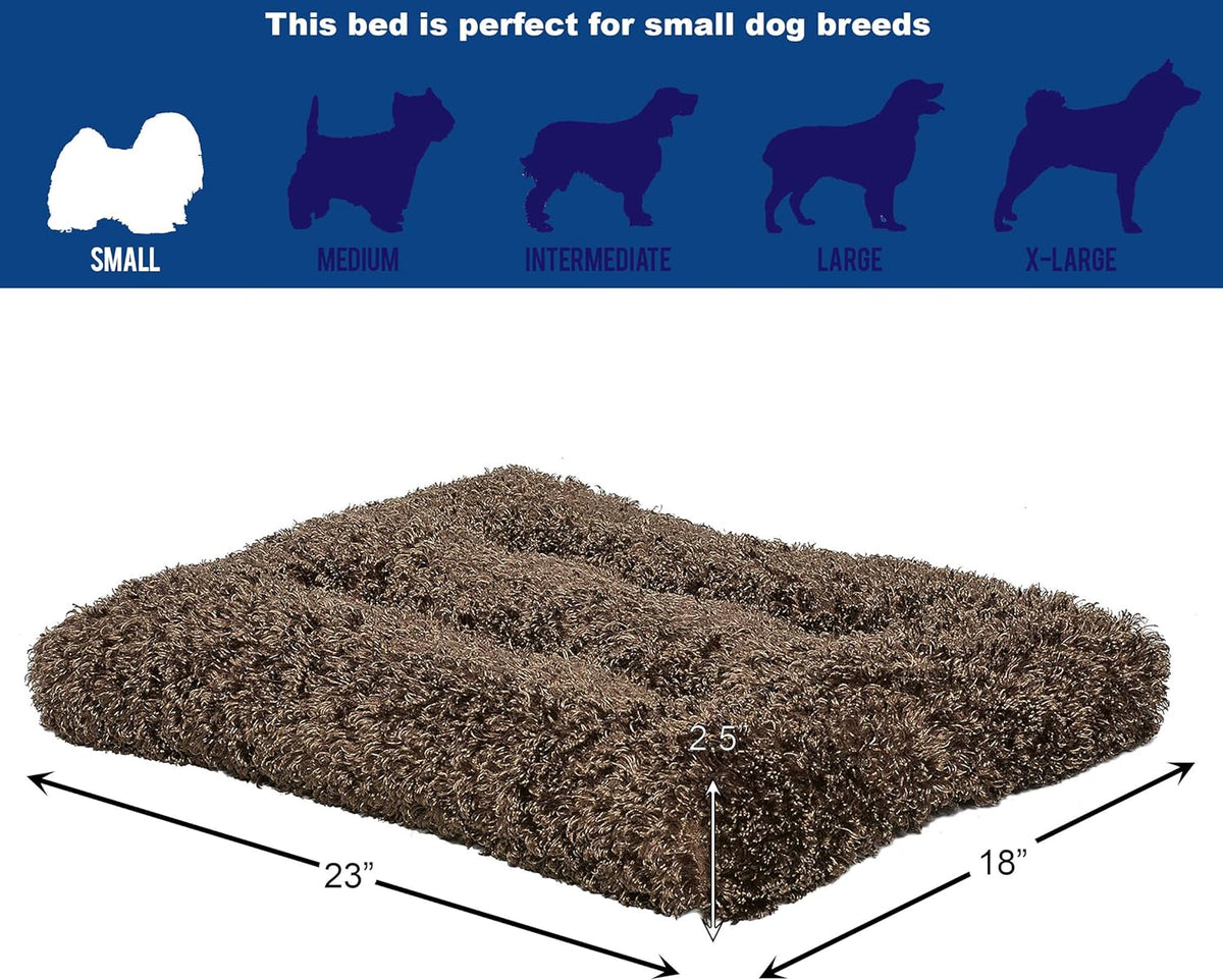 Quiettime Deluxe Coco Chic Pet Bed - Ultra-Soft, Overstuffed, Machine Washable, Designed for 24-Inch Crates