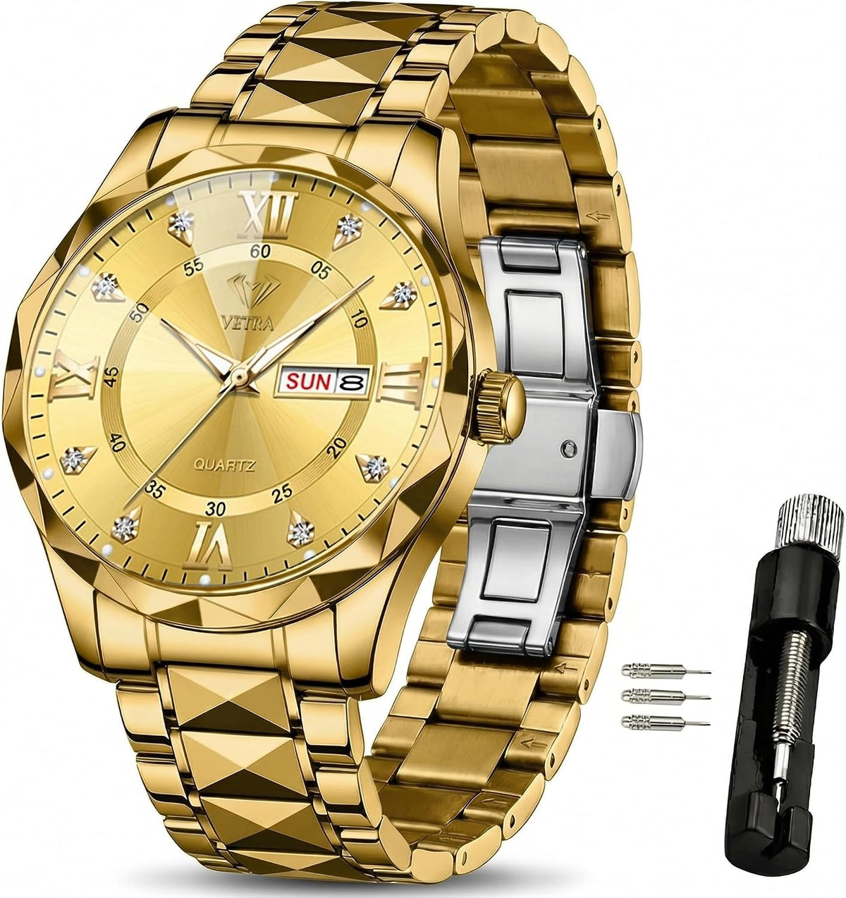 Watches for Men Luxury Diamond Dress Business Classic Wrist Watch