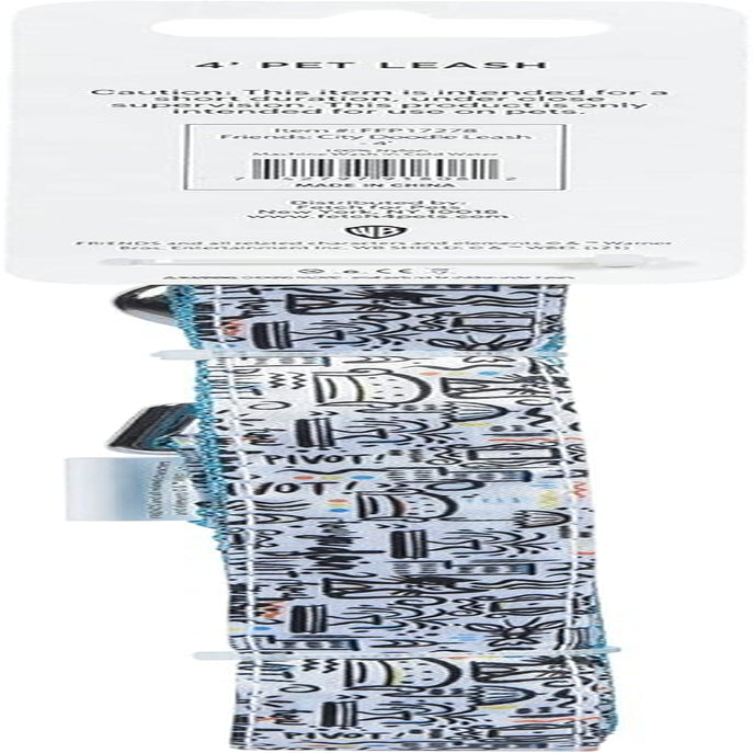 Friends TV Show City Doodle Dog Leash - 4 Ft (48 Inches) | Stylish Blue Leash Compatible with Any Collar or Harness