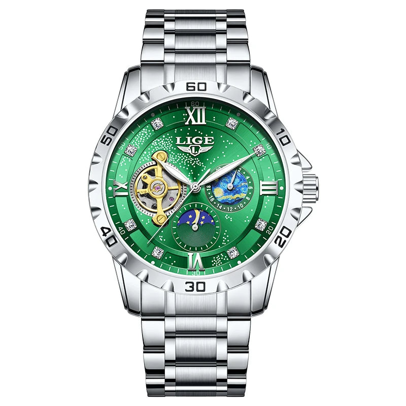 New Mens Watches Top Brand Luxury Fashion Business Automatic Watch Men'S Luminous Waterproof Mechanical Watch Montre Homme