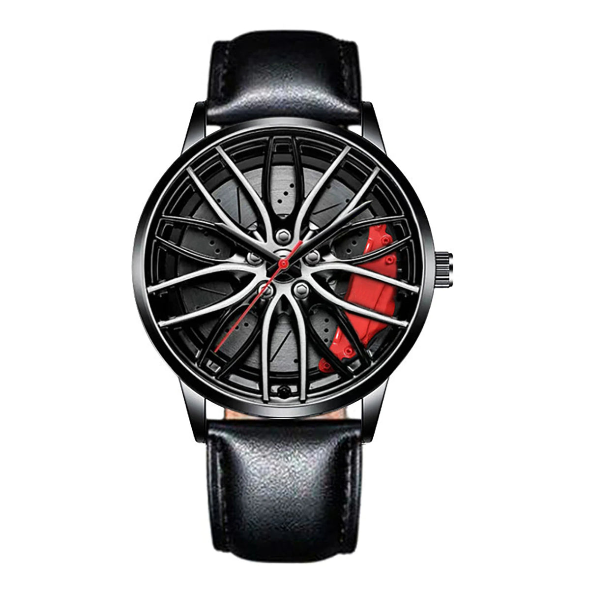 Business Luxury Quartz Watch Car Sport Rim Automatic Movement round Dial Clock Watches Machinery Men Sport Watch