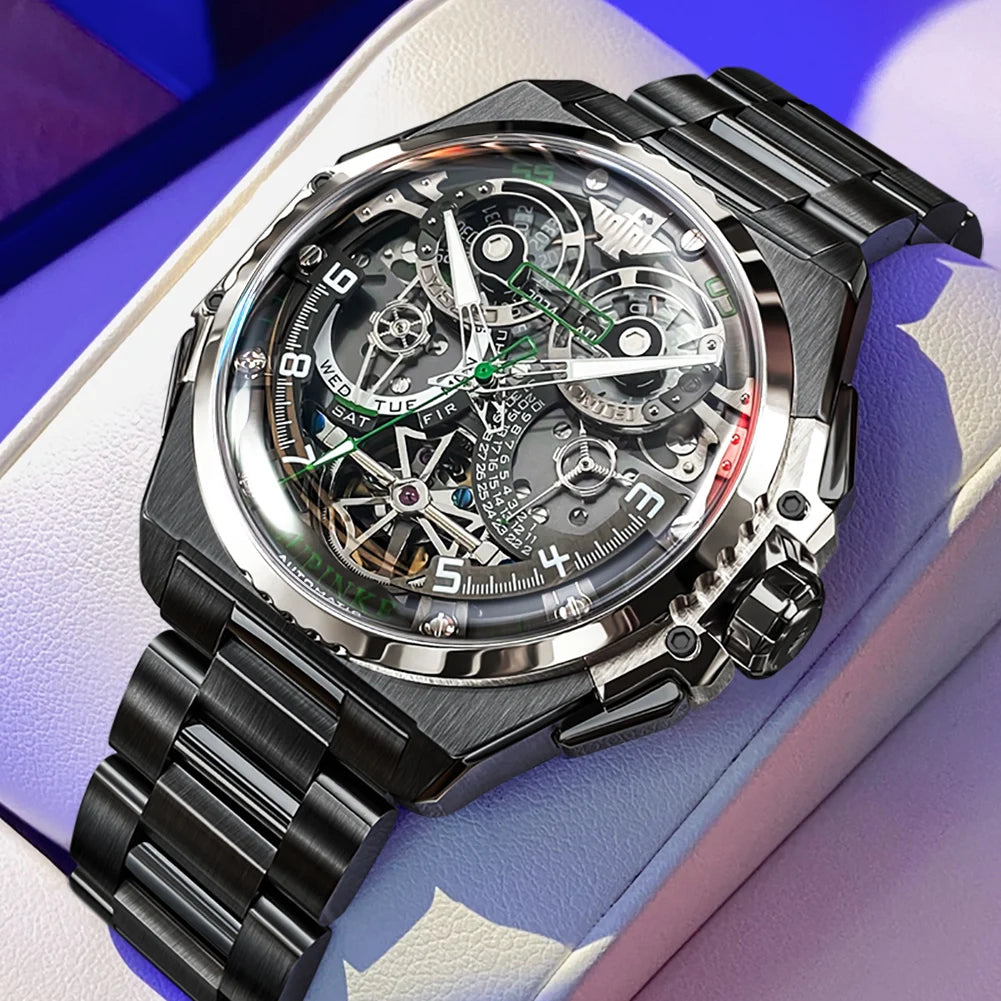 3266 Luxury Man Watch Skeleton Automatic Mechanical Wrist Watch for Men Italian Designer Collaboration Men'S Watches NEW