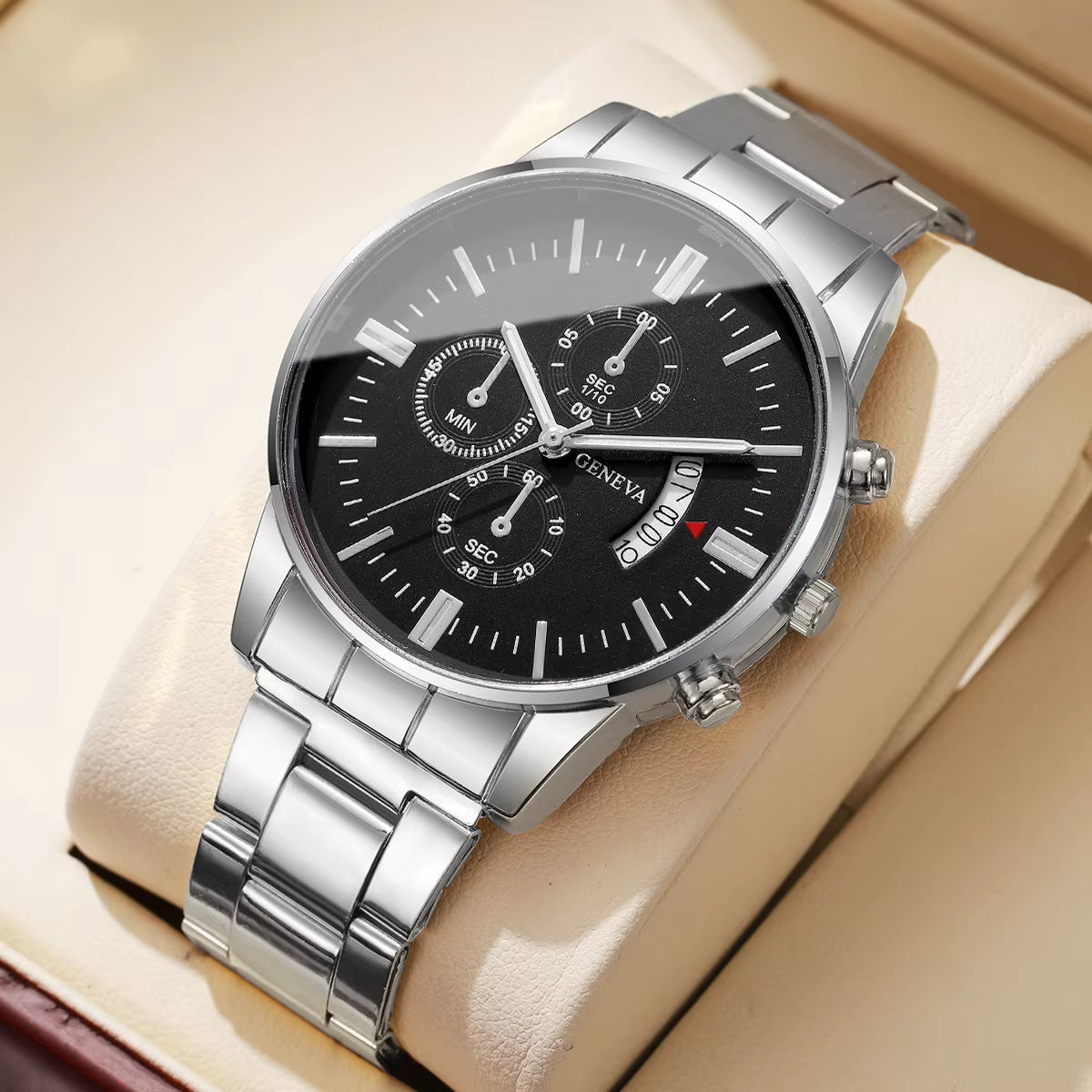 1/2/3/4PCS Fashion Men Business Watches Luxury Calendar Quartz Watch for Man Clock Montre Homme（Without Box）