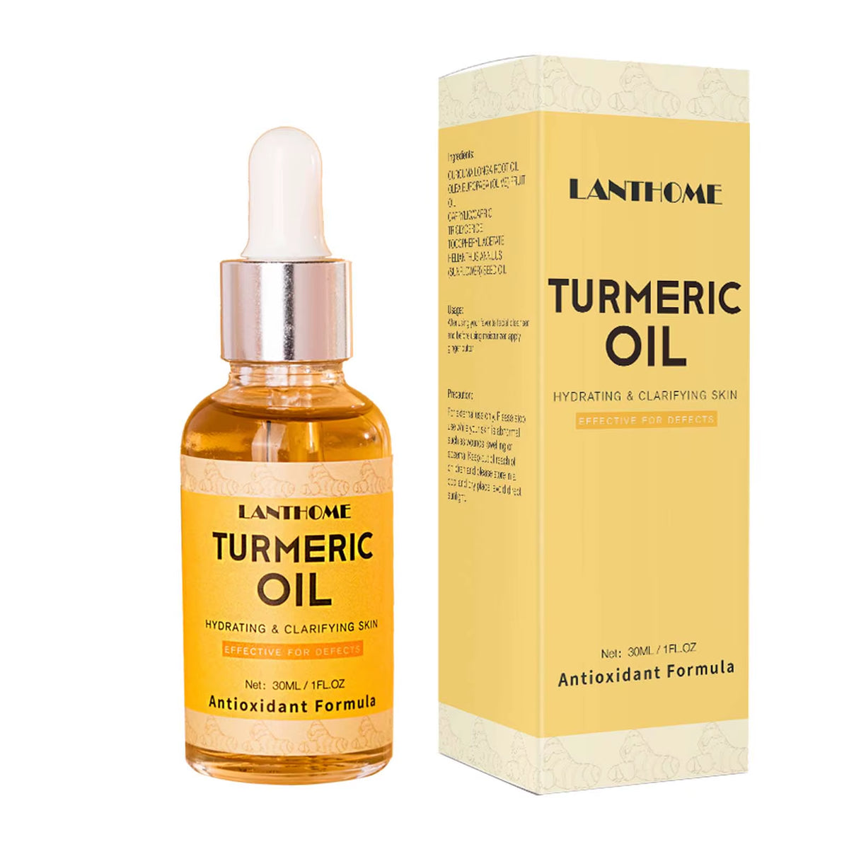 30Ml Turmeric Oil Facial Turmeric Serums Deep Moisture Serums Turmeric Freckle Whitening Serum Nourish Smooth Face Skin Care