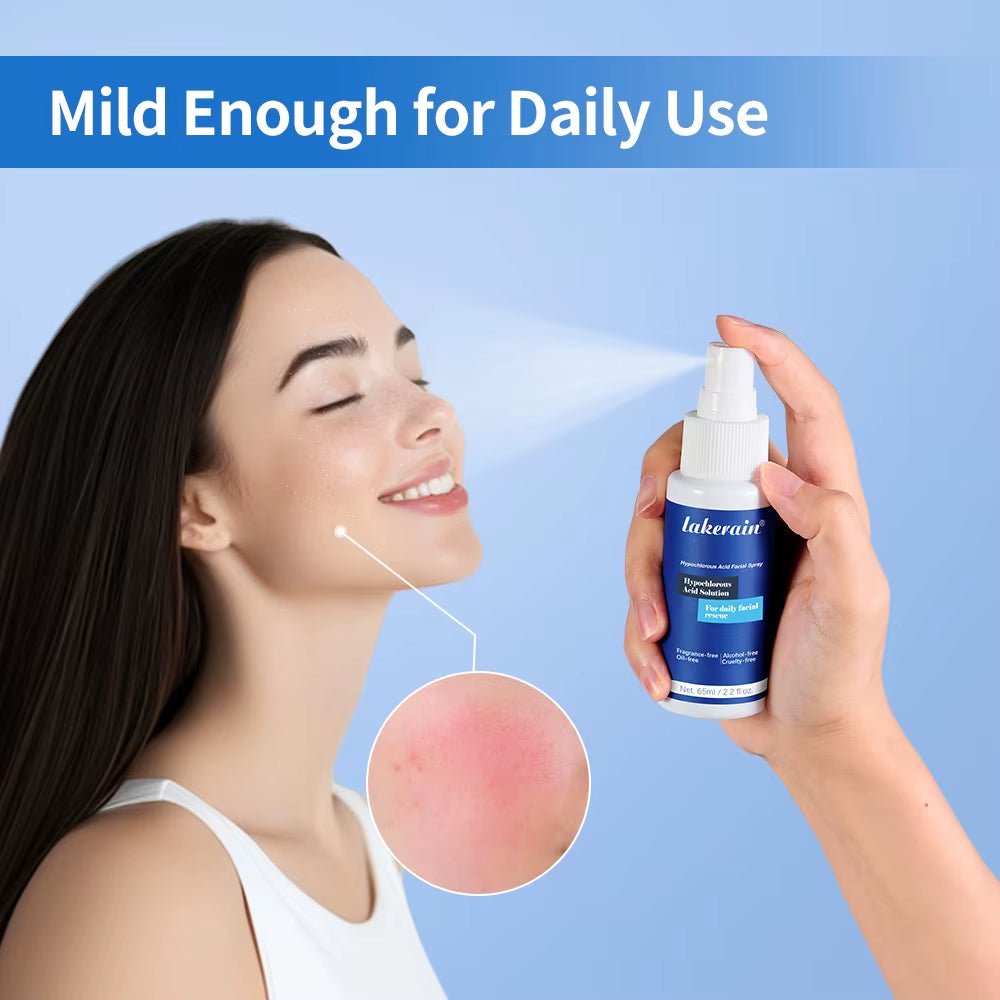 Hypochlorous Acid Facial Spray Reduce Redness Breakouts Soothing for Daily Facial Rescue Calm Redness Skin Care Products