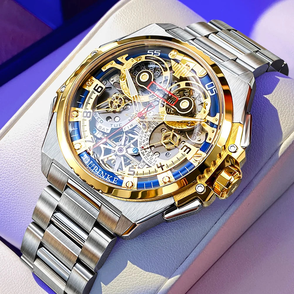 3266 Luxury Man Watch Skeleton Automatic Mechanical Wrist Watch for Men Italian Designer Collaboration Men'S Watches NEW