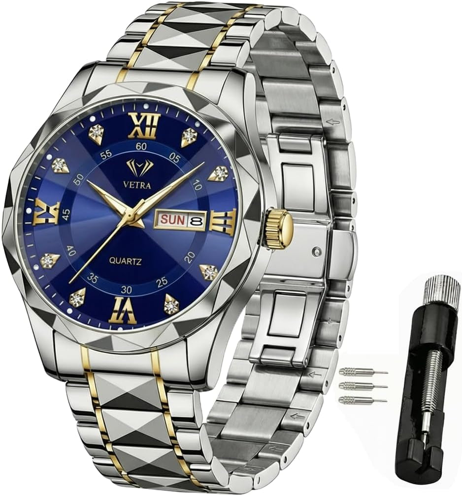 Watches for Men Luxury Diamond Dress Business Classic Wrist Watch