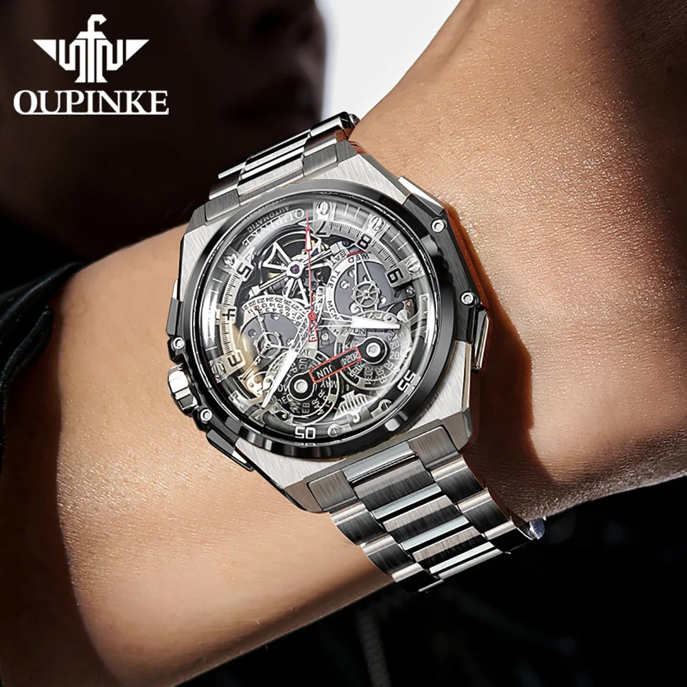 3266 Luxury Man Watch Skeleton Automatic Mechanical Wrist Watch for Men Italian Designer Collaboration Men'S Watches NEW