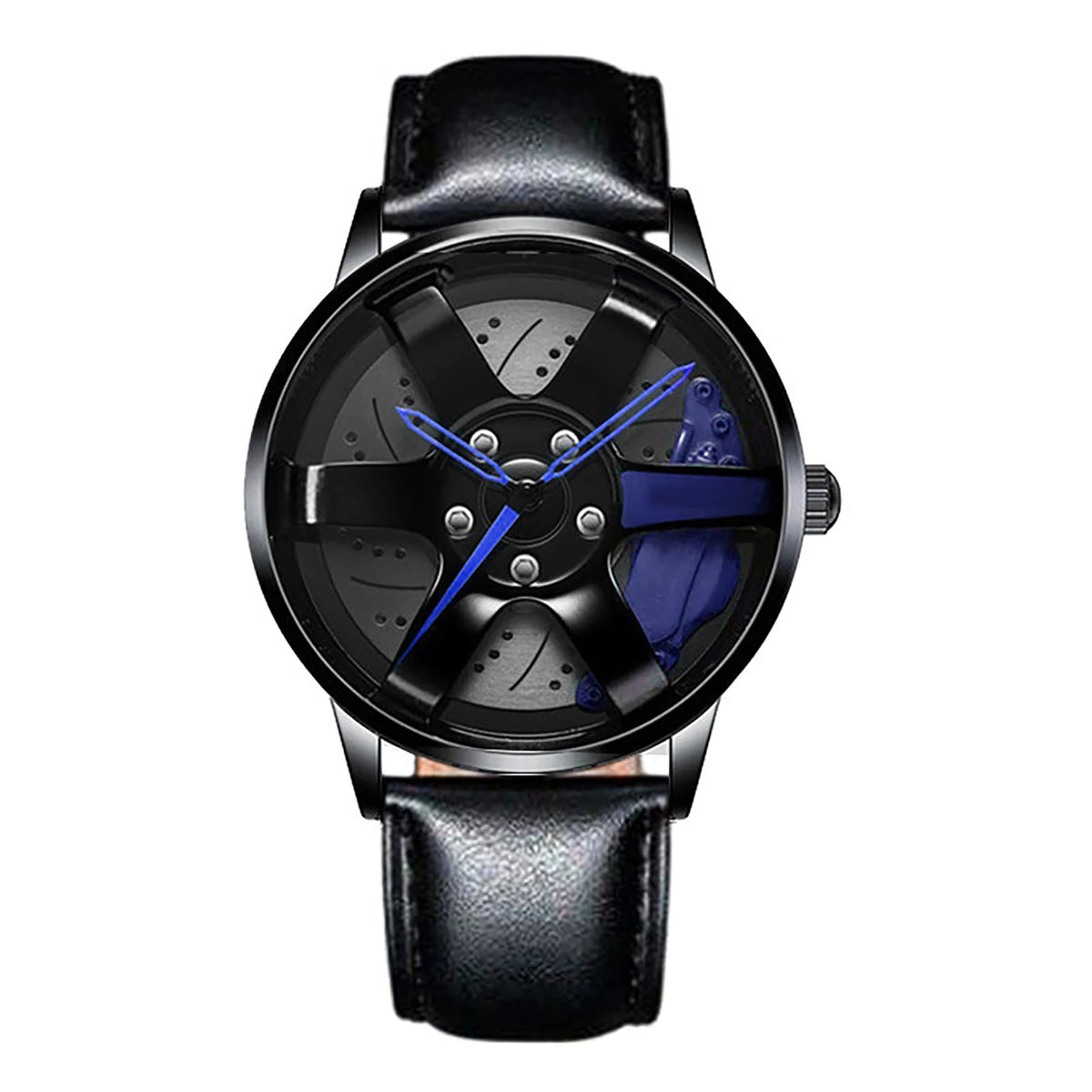 Business Luxury Quartz Watch Car Sport Rim Automatic Movement round Dial Clock Watches Machinery Men Sport Watch
