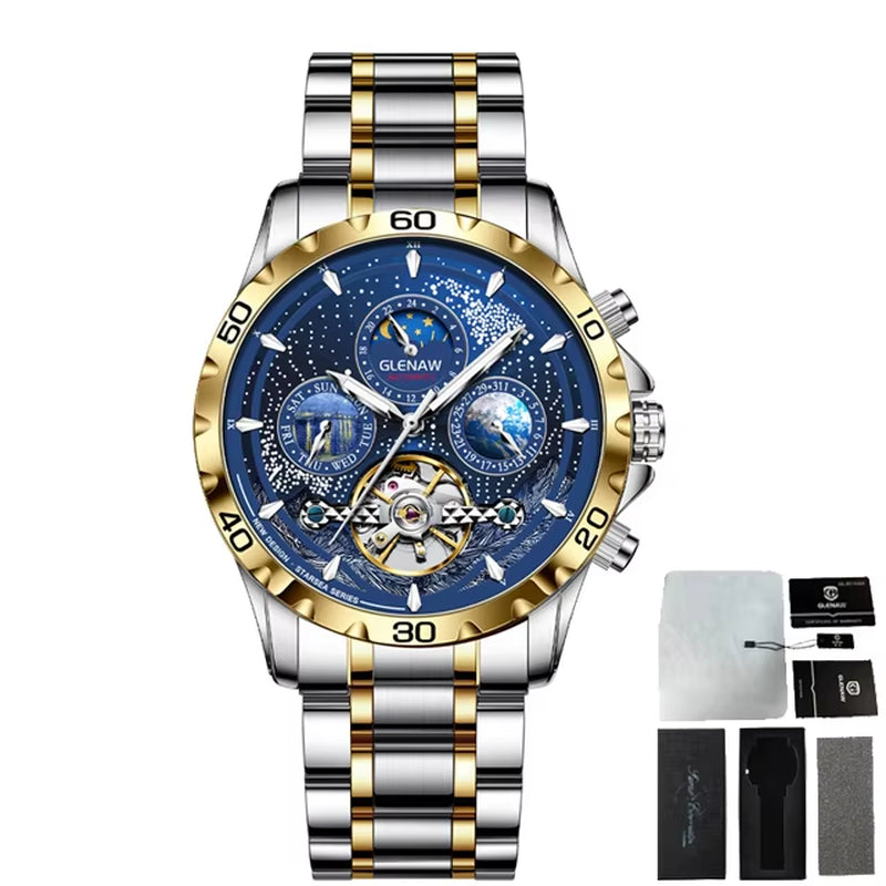 Design Mens Watches Top Brand Luxury Fashion Business Automatic Watch Men'S Waterproof Mechanical Watch Montre Homme