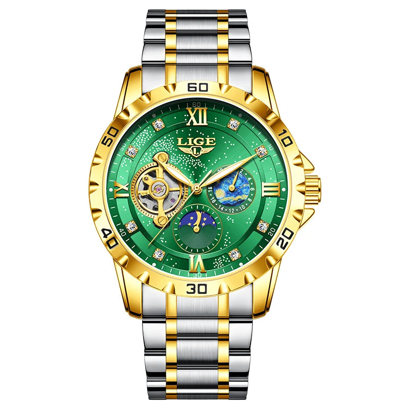 New Mens Watches Top Brand Luxury Fashion Business Automatic Watch Men'S Luminous Waterproof Mechanical Watch Montre Homme
