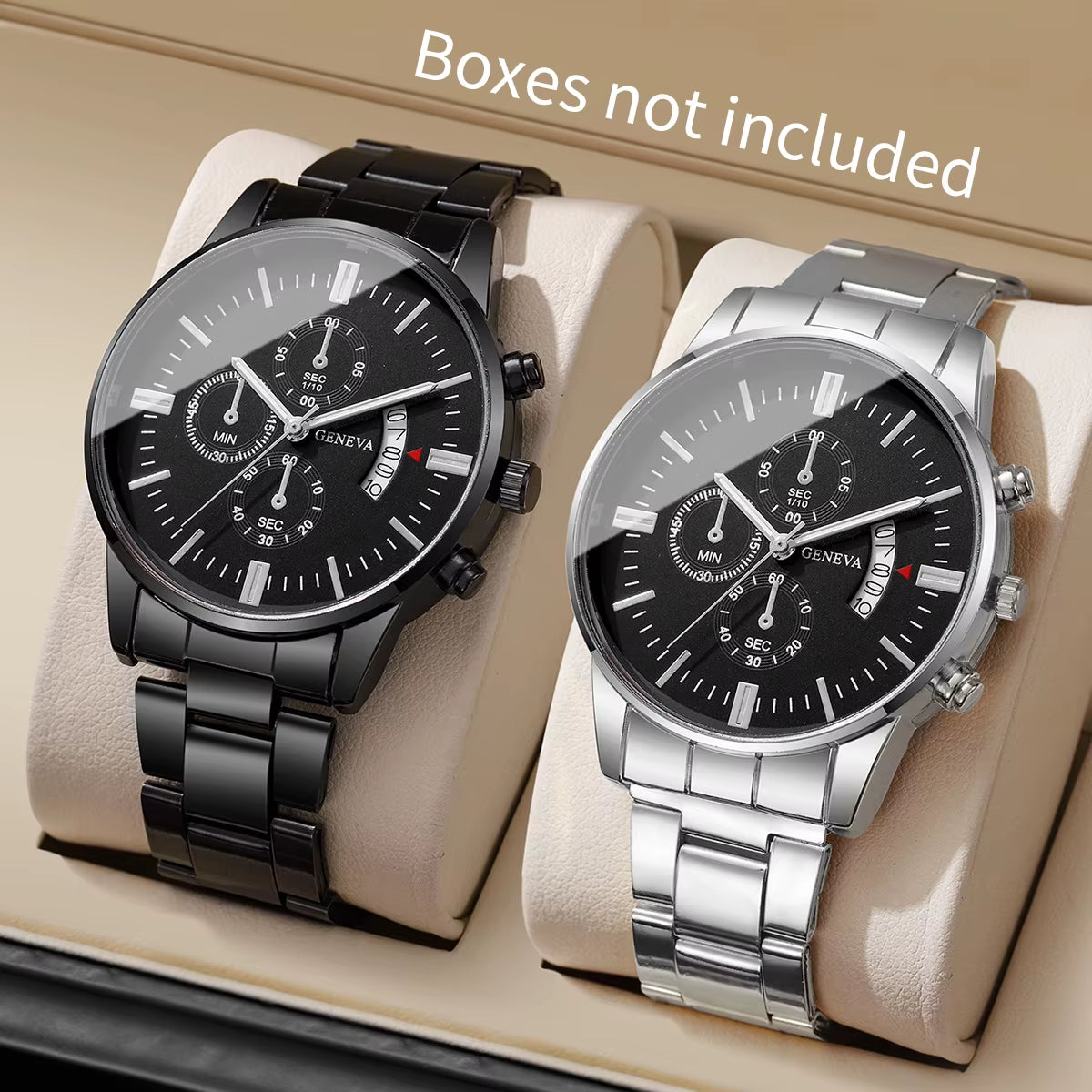 1/2/3/4PCS Fashion Men Business Watches Luxury Calendar Quartz Watch for Man Clock Montre Homme（Without Box）