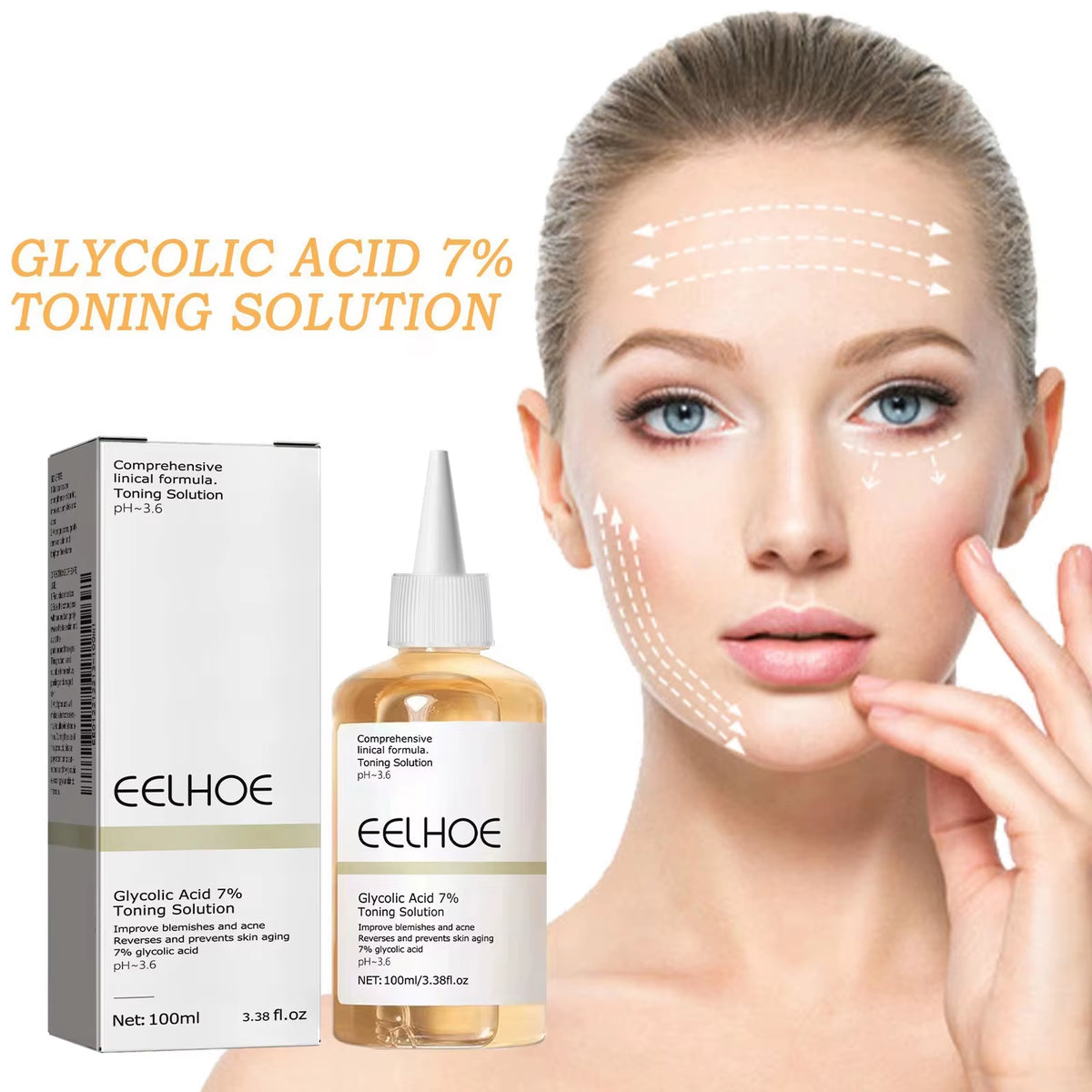 Glycolic Acid 7% Toning Solution Exfoliating Toner Pore Minimizer Skin Smoothing Brightening Even Tone Daily Facial Skincare