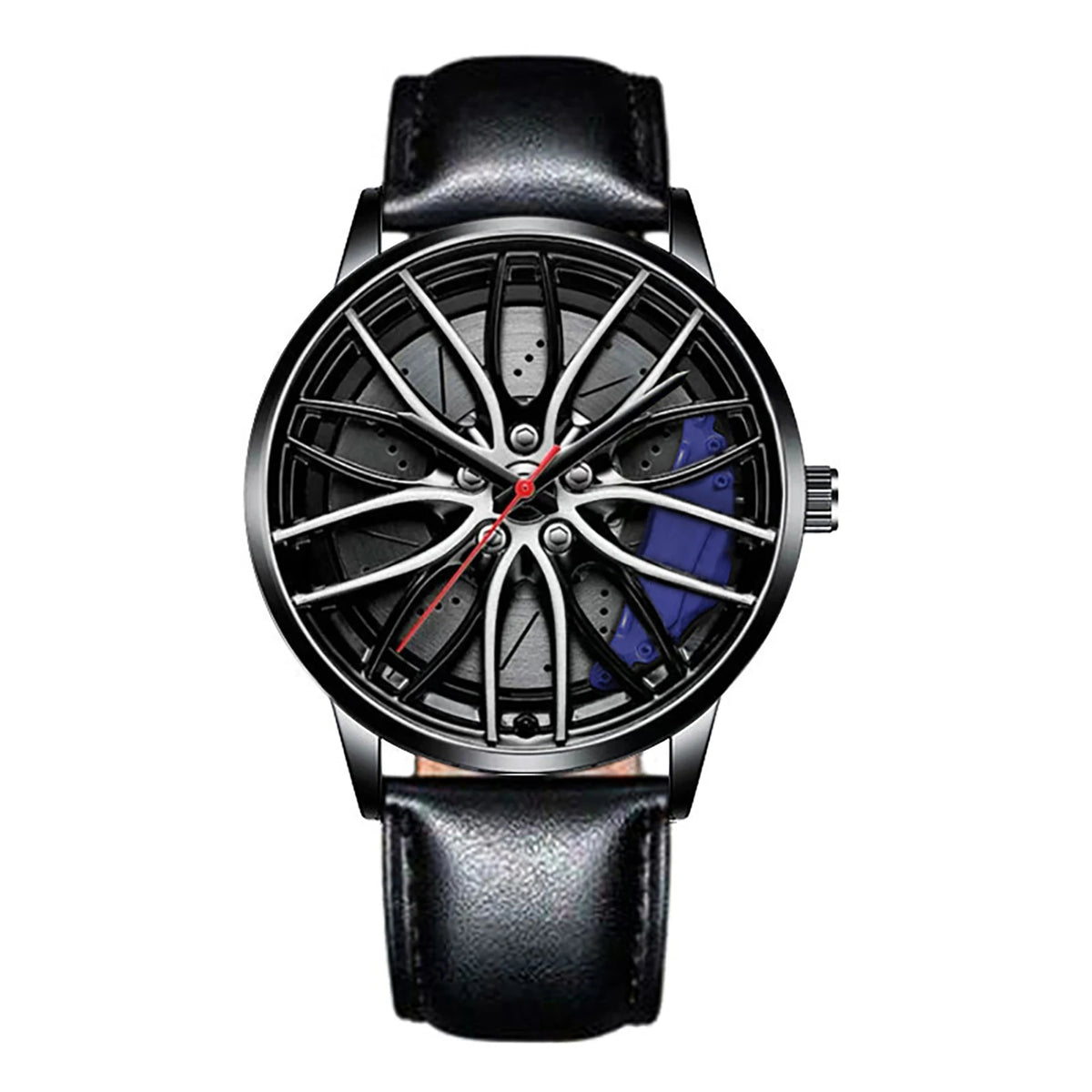 Business Luxury Quartz Watch Car Sport Rim Automatic Movement round Dial Clock Watches Machinery Men Sport Watch