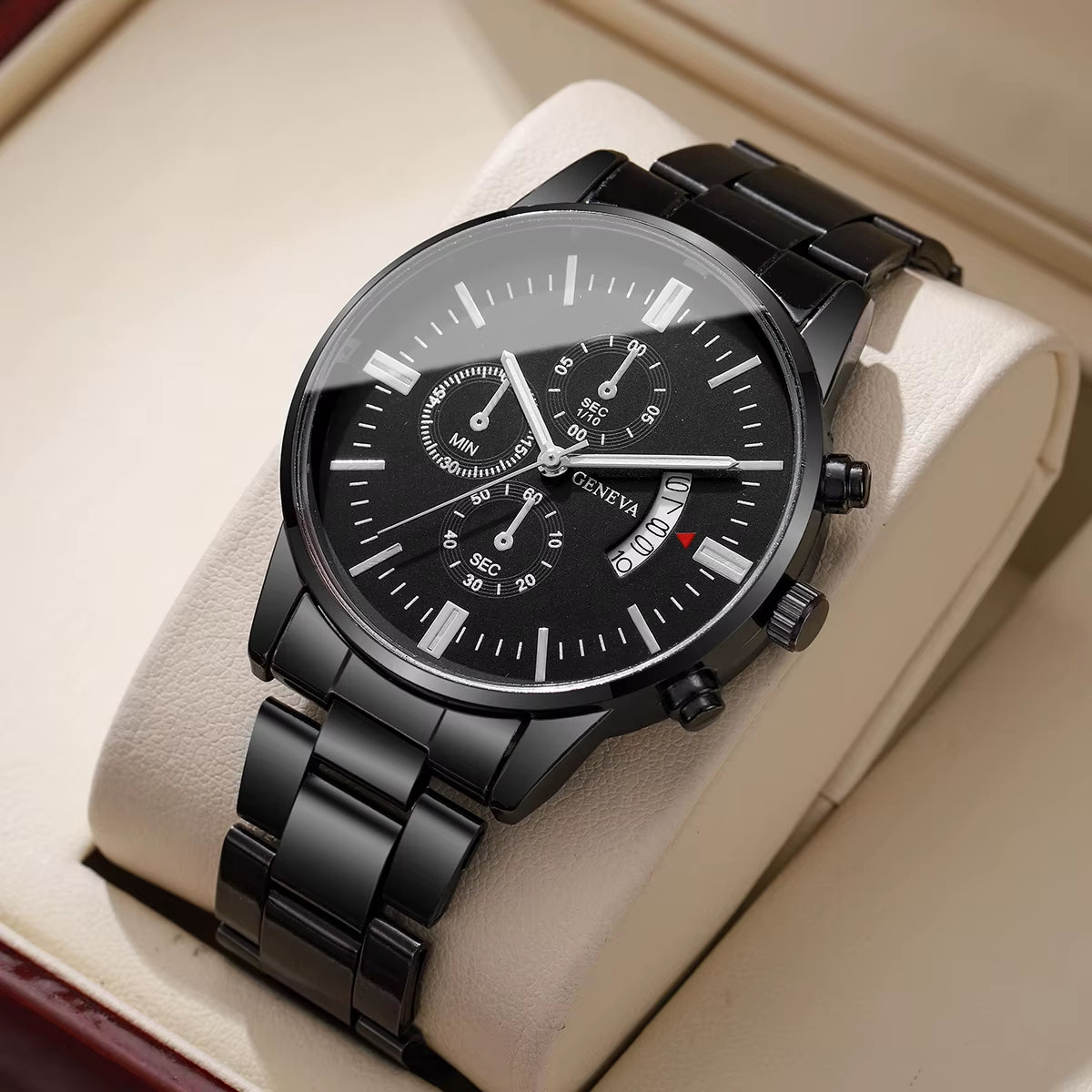 1/2/3/4PCS Fashion Men Business Watches Luxury Calendar Quartz Watch for Man Clock Montre Homme（Without Box）