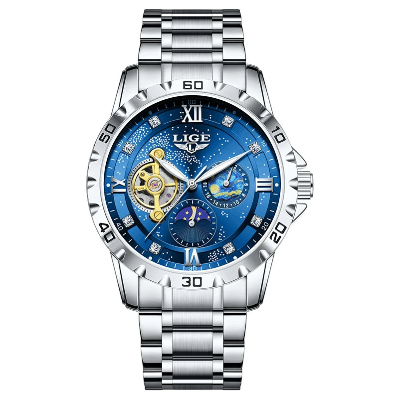 New Mens Watches Top Brand Luxury Fashion Business Automatic Watch Men'S Luminous Waterproof Mechanical Watch Montre Homme