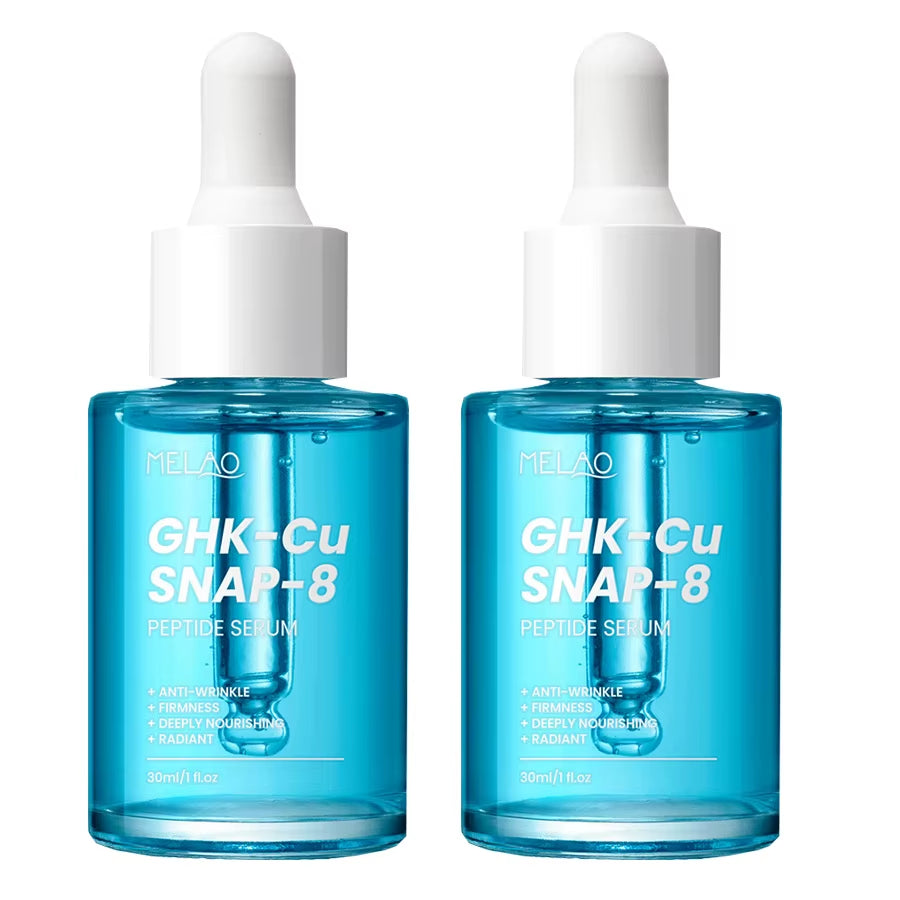 Ghk-Cu Copper Peptides Facial Serum with SNAP-8 for Fine Lines, Wrinkles, Firming, Deep Hydration & Collagen，All Skin Types