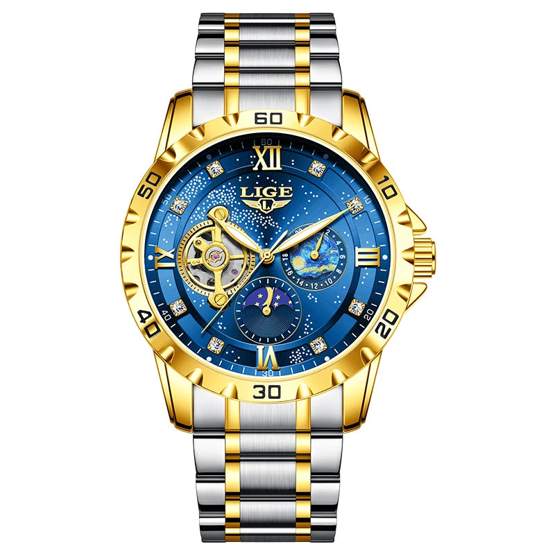 New Mens Watches Top Brand Luxury Fashion Business Automatic Watch Men'S Luminous Waterproof Mechanical Watch Montre Homme