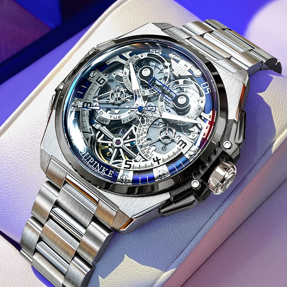 3266 Luxury Man Watch Skeleton Automatic Mechanical Wrist Watch for Men Italian Designer Collaboration Men'S Watches NEW